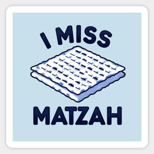 Funny Jewish Passover - I Miss Matzah Sticker